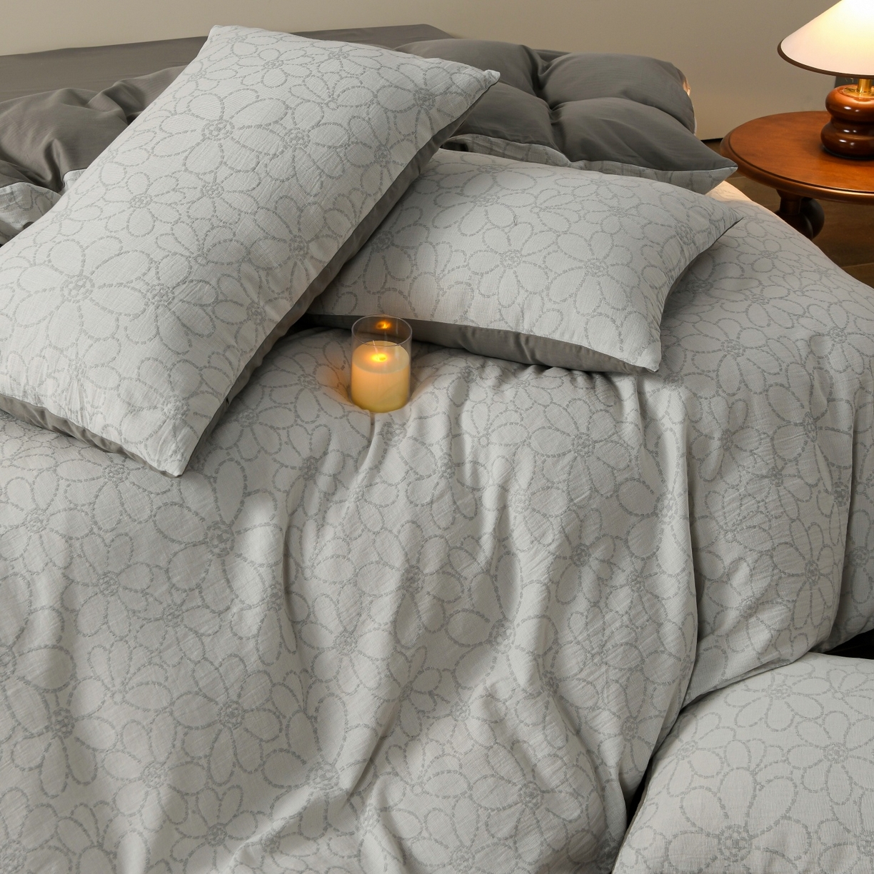 91家纺网 家纺一手货源 找家纺 （总）菡宝 2026新款人字纹全棉色织提花四件套-赫尔墨斯