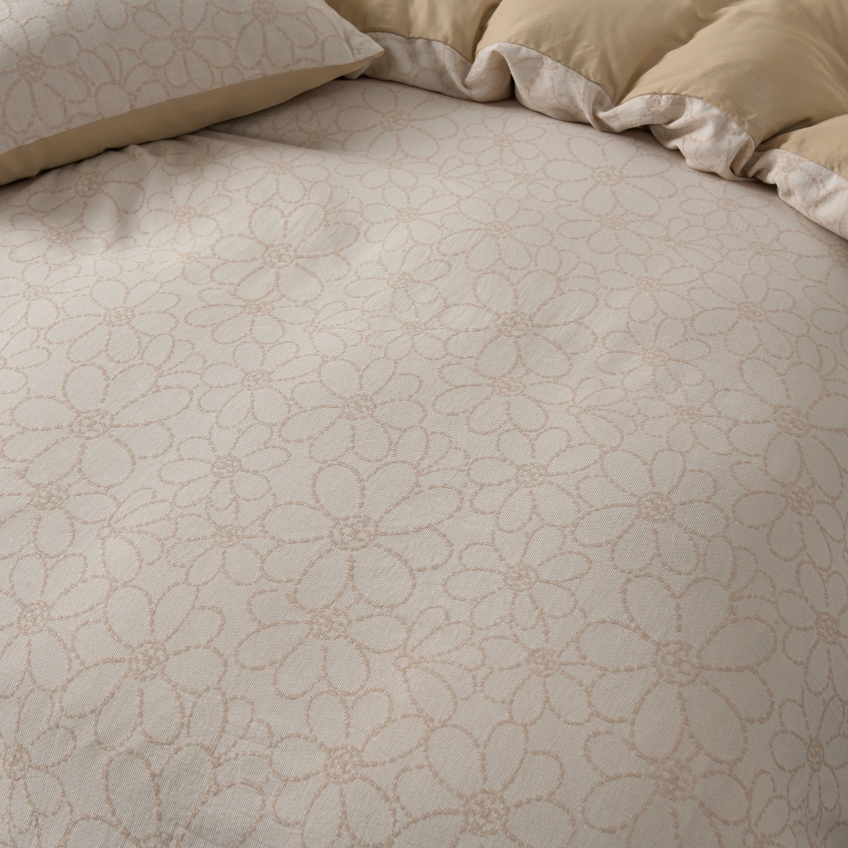 91家纺网 家纺一手货源 找家纺 菡宝 2026新款人字纹全棉色织提花四件套-赫尔墨斯 赫尔墨斯 杏