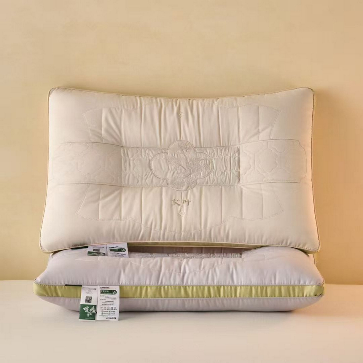 91家纺网 家纺一手货源 找家纺 （总）剑桥枕业 2026新款艾草立体驱蚊护颈枕头艾绒驱寒枕芯