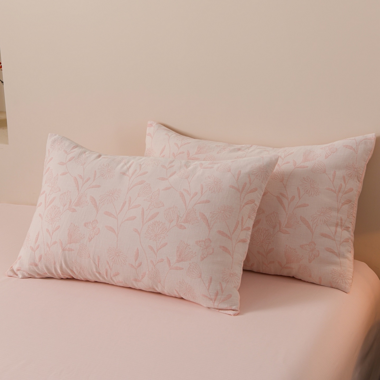 91家纺网 家纺一手货源 找家纺 （总）菡宝 2026新款人字纹全棉色织提花四件套-流风余韵 