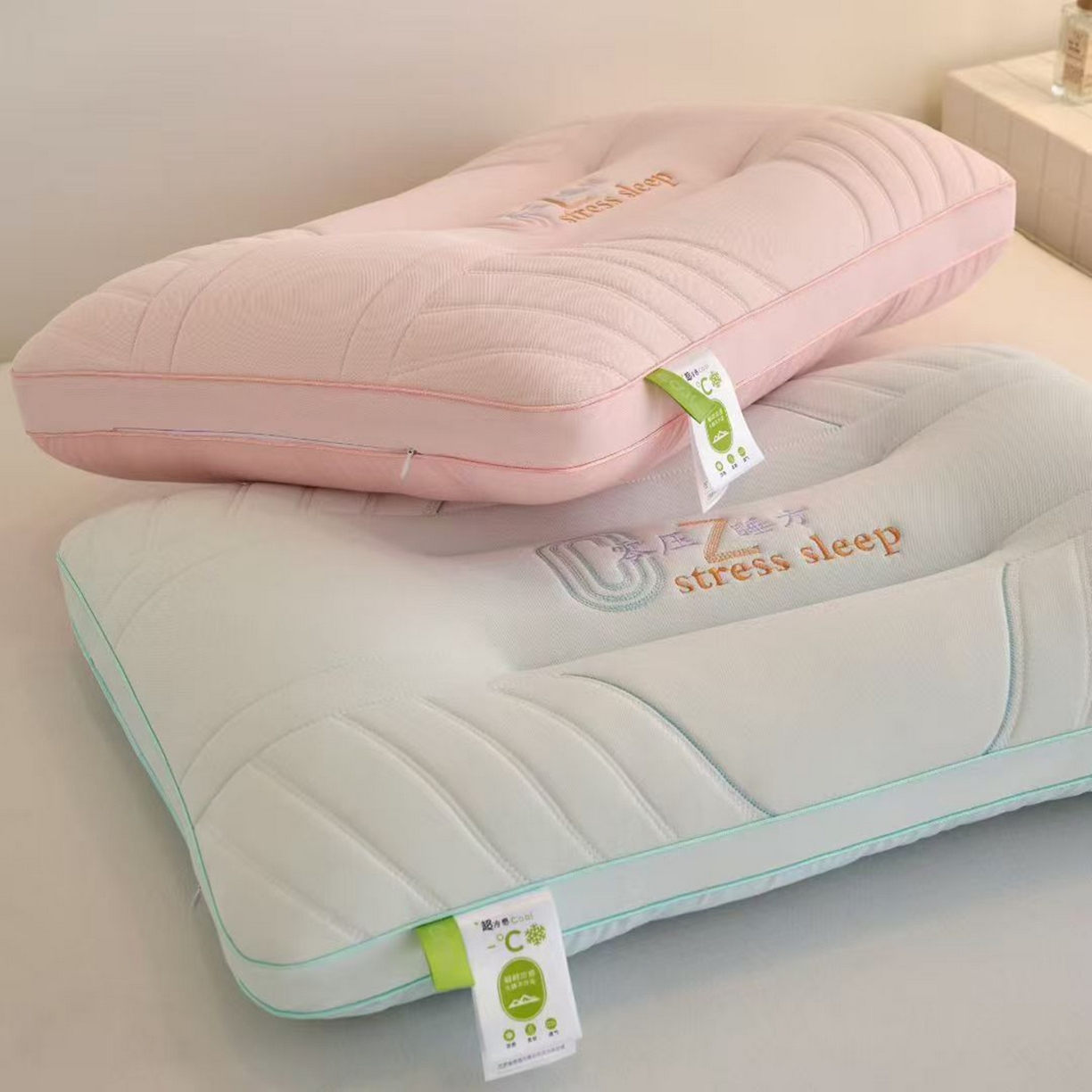 91家纺网 家纺一手货源 找家纺 （总）剑桥枕业 2026新款零压Z睡方定型护颈枕芯凉感夏天羽丝枕头