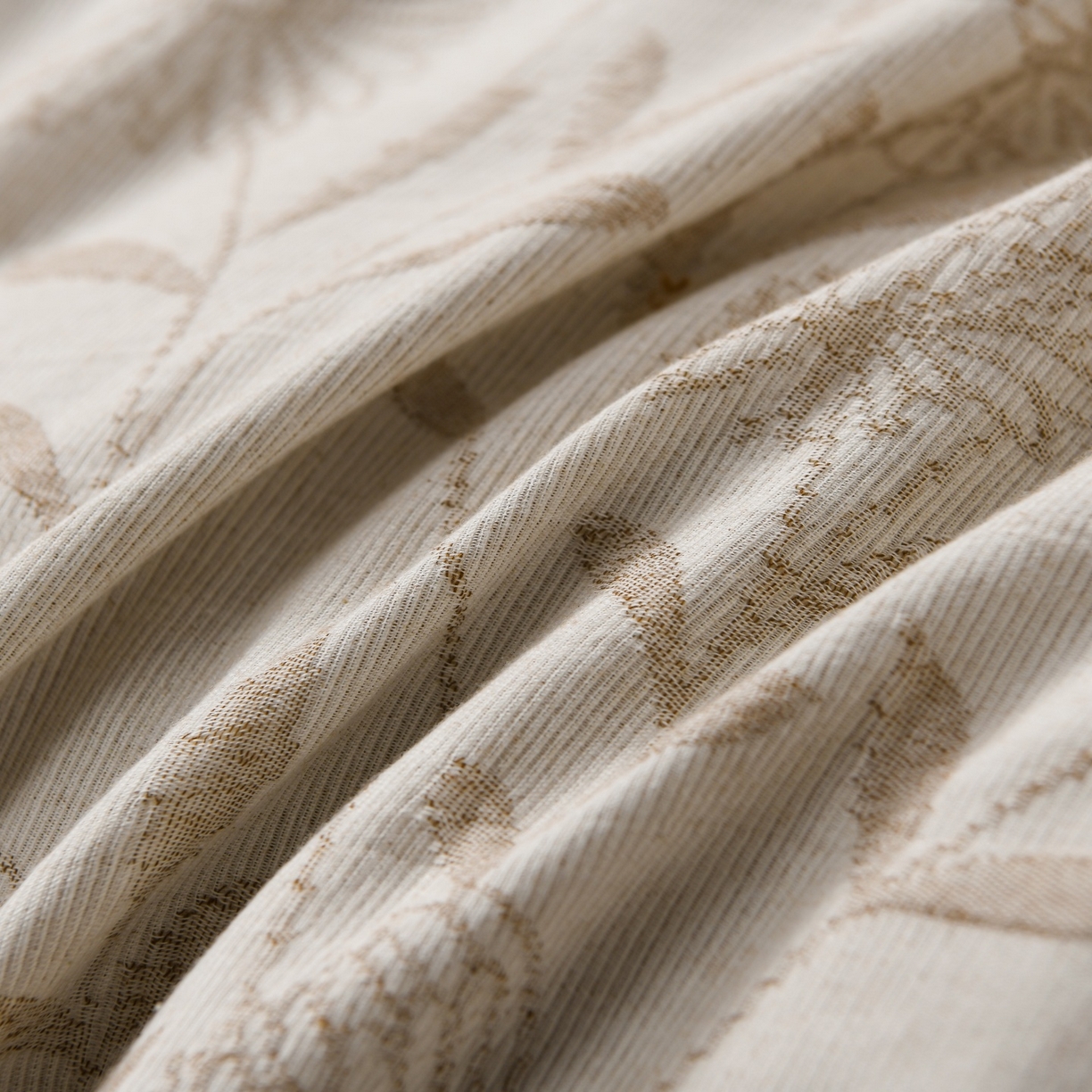 91家纺网 家纺一手货源 找家纺 菡宝 2026新款人字纹全棉色织提花四件套-流风余韵  流风余韵 杏