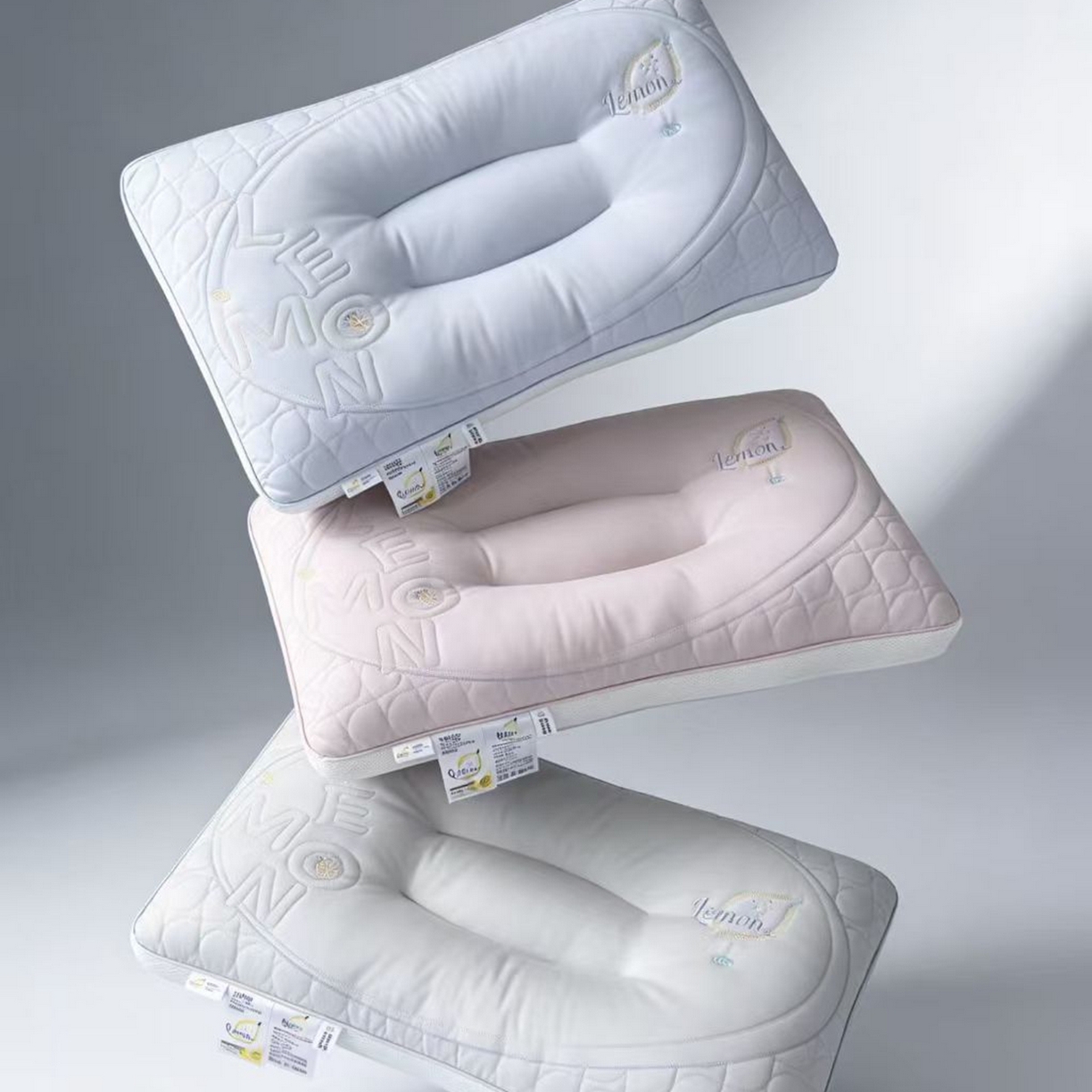 91家纺网 家纺一手货源 找家纺 （总）剑桥枕业 2026新款亲肤洛门立体网定型护颈枕芯羽丝定型枕头