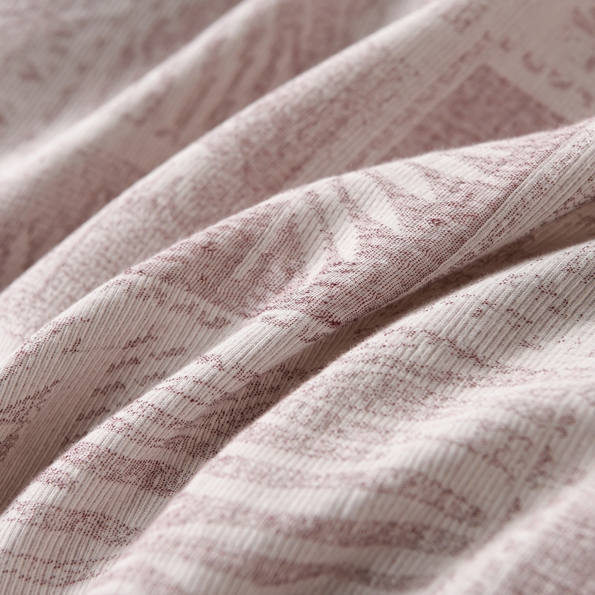 91家纺网 家纺一手货源 找家纺 （总）菡宝 2026新款人字纹全棉色织提花四件套-棕榈韵致 