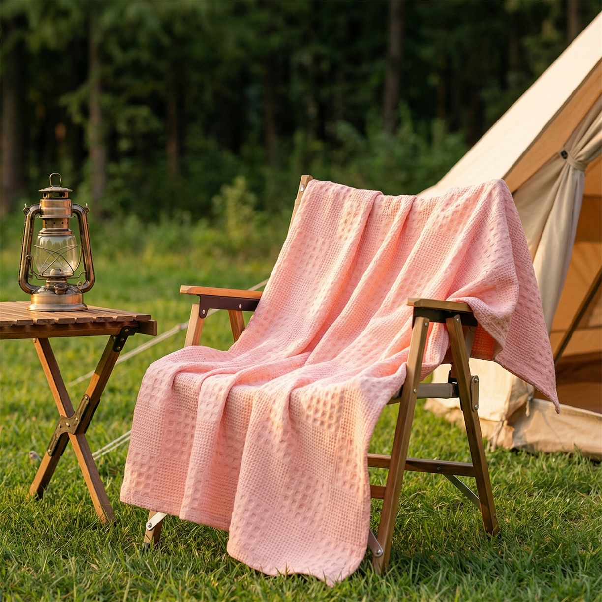 娇兰毛巾 2026新款7a抗菌全棉安心棉毯盖毯艾格纱布毛巾被 粉色