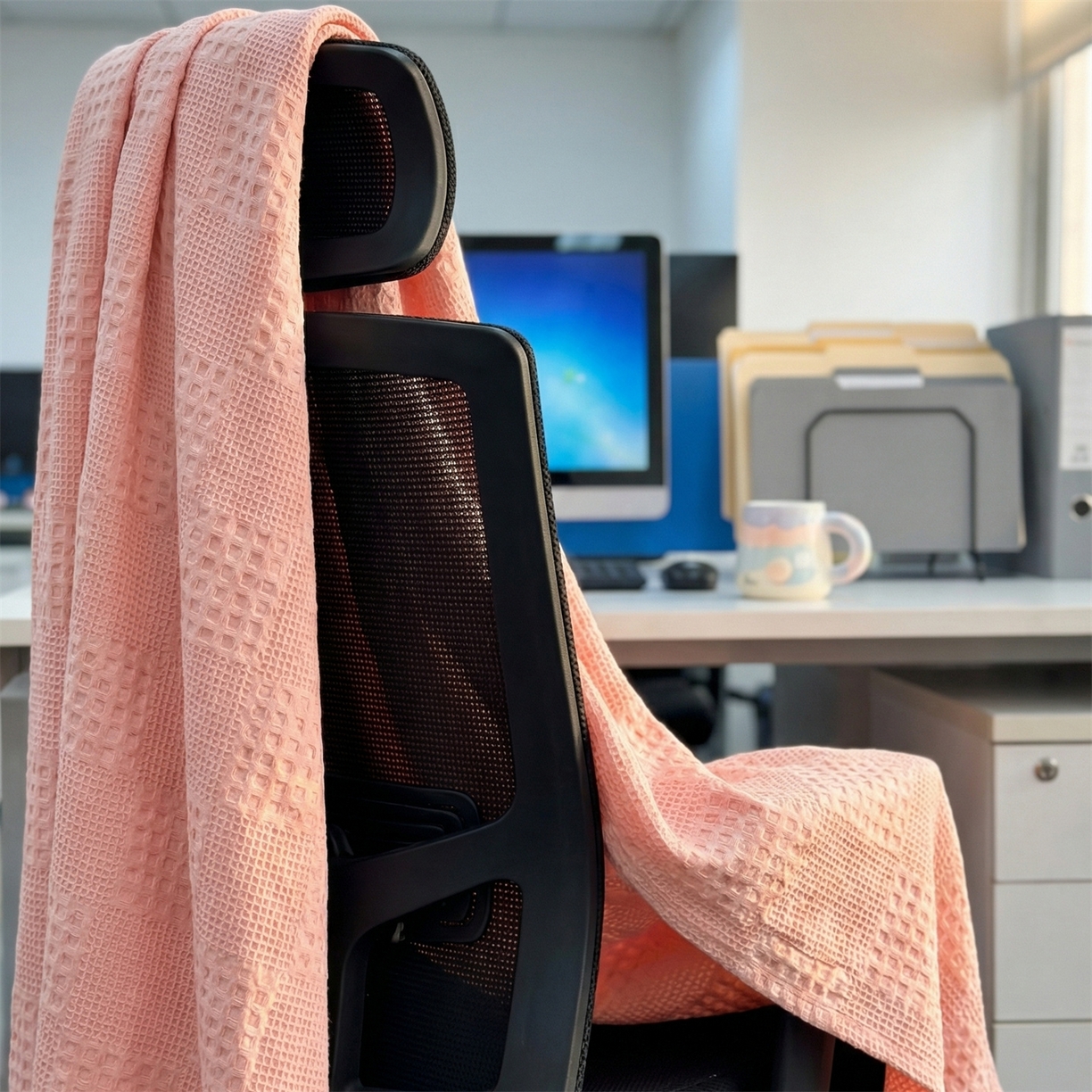 91家纺网 家纺一手货源 找家纺 娇兰毛巾 2026新款7a抗菌全棉安心棉毯盖毯艾格纱布毛巾被 粉色