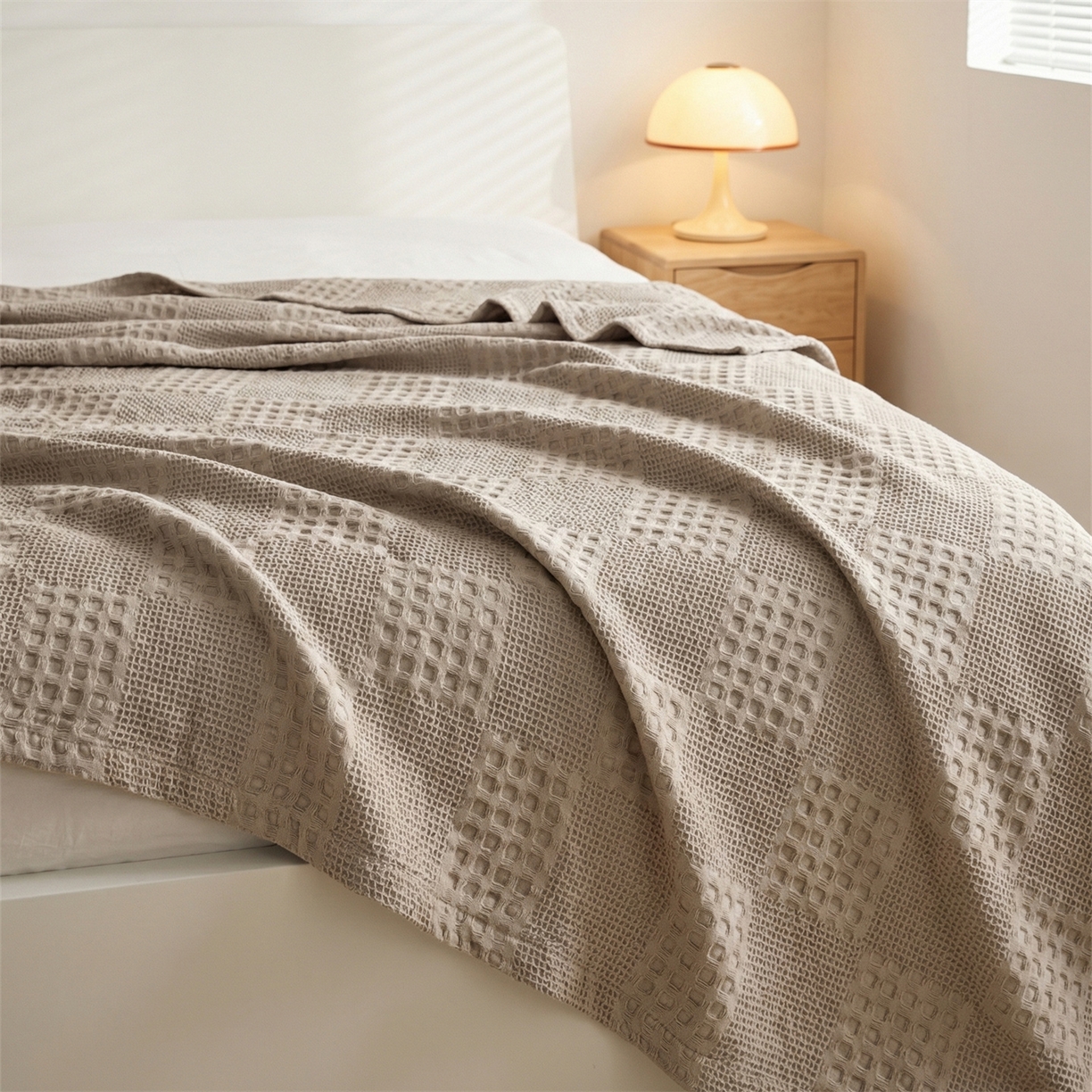 91家纺网 家纺一手货源 找家纺 娇兰毛巾 2026新款7a抗菌全棉安心棉毯盖毯艾格纱布毛巾被 浅灰