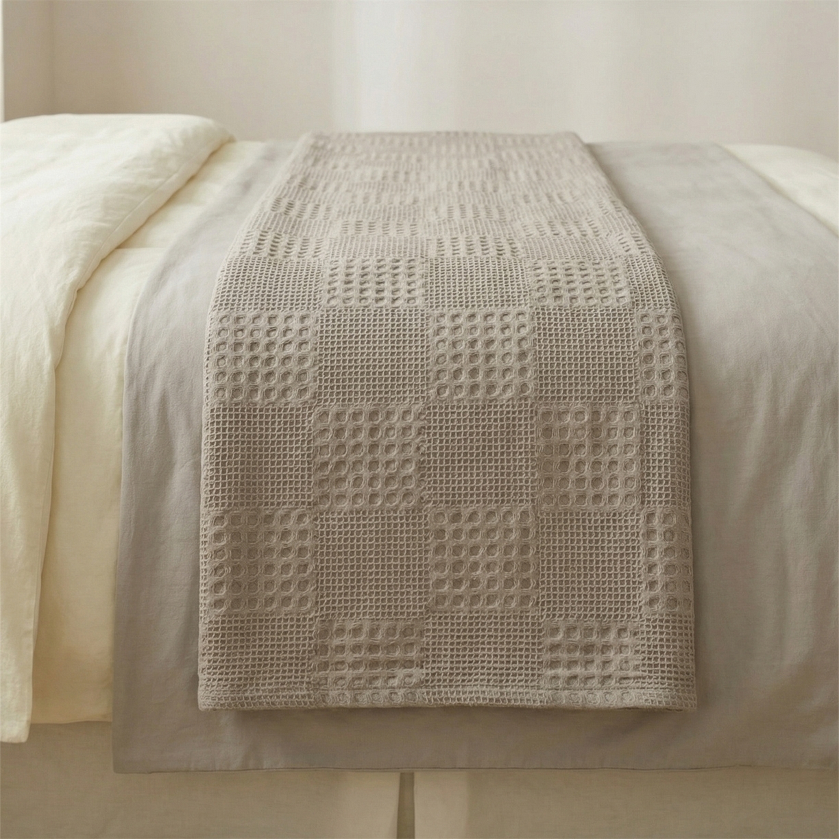 91家纺网 家纺一手货源 找家纺 娇兰毛巾 2026新款7a抗菌全棉安心棉毯盖毯艾格纱布毛巾被 浅灰