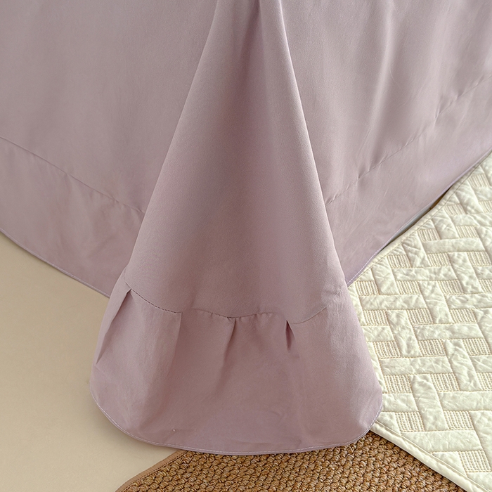 91家纺网 家纺一手货源 找家纺 铺尚美家纺 2026春夏新款古法水洗云感棉夏被四件套全棉花边印花夏凉被空调被 花酿