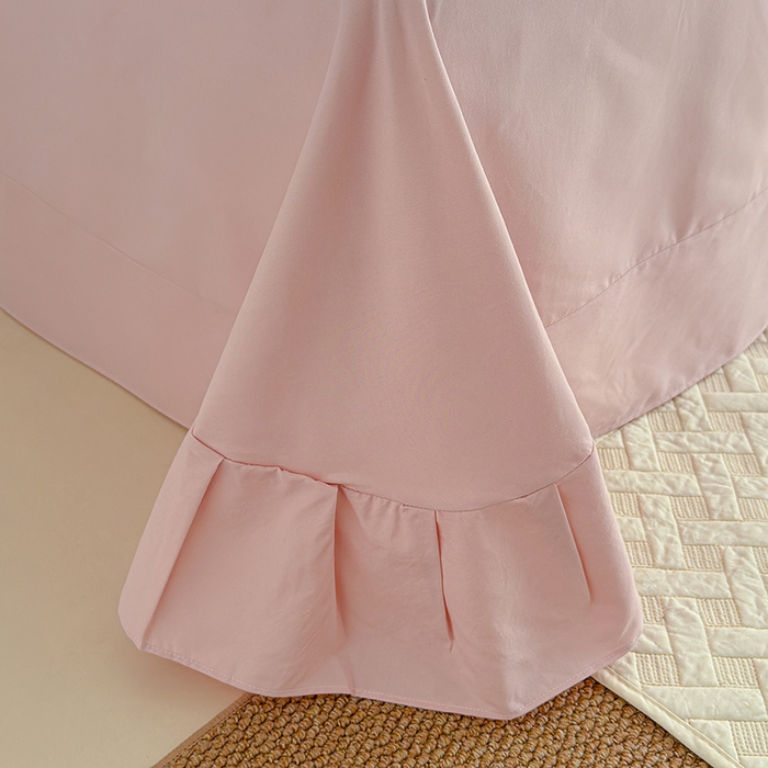 91家纺网 家纺一手货源 找家纺 铺尚美家纺 2026春夏新款古法水洗云感棉夏被四件套全棉花边印花夏凉被空调被 花畔