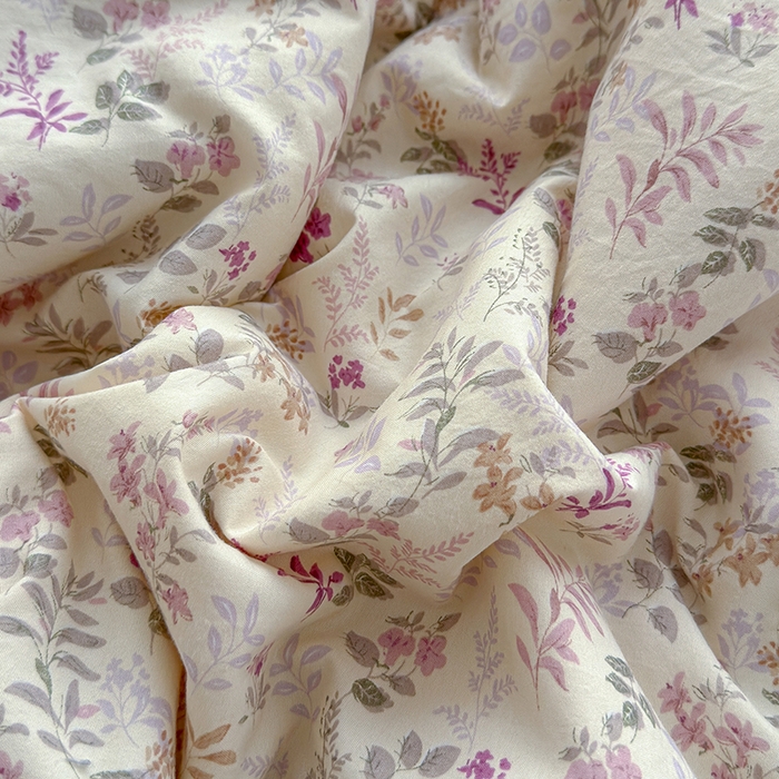 91家纺网 家纺一手货源 找家纺 铺尚美家纺 2026春夏新款古法水洗云感棉夏被四件套全棉花边印花夏凉被空调被 花酿