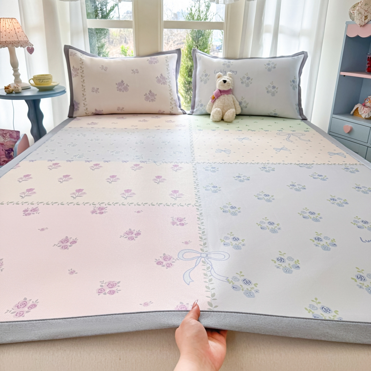 91家纺网 家纺一手货源 找家纺 （总）川悦生活 2026新款碳光冰丝大阪卡通凉席