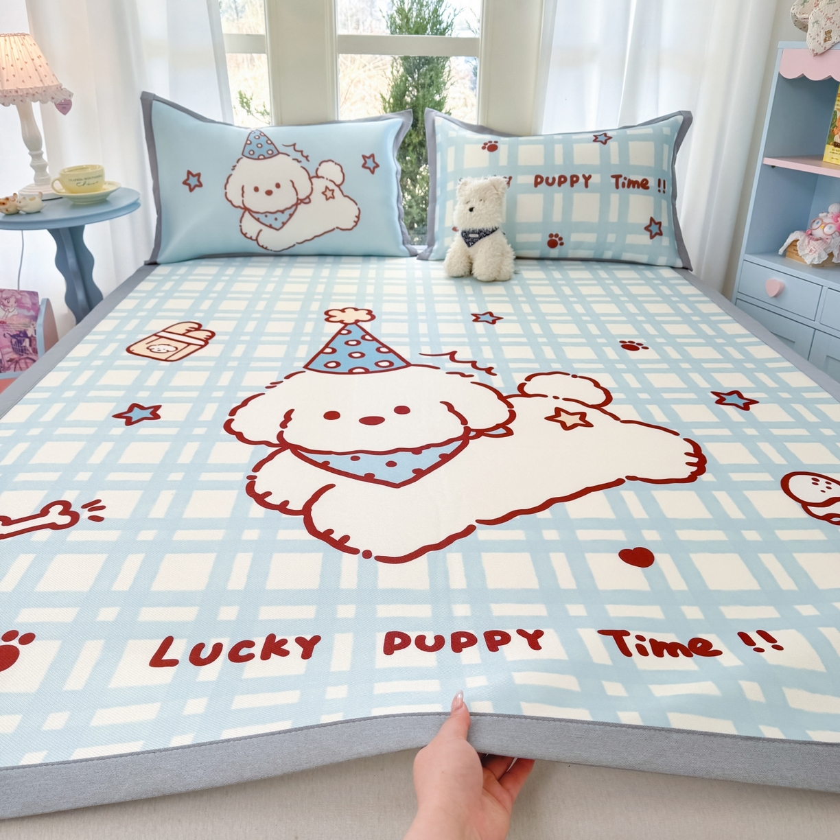 91家纺网 家纺一手货源 找家纺 （总）川悦生活 2026新款碳光冰丝大阪卡通凉席