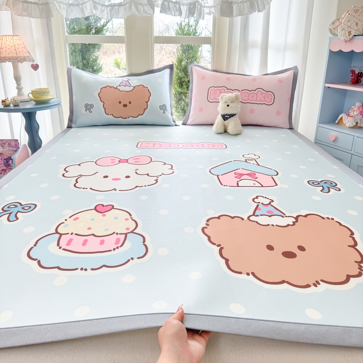 91家纺网 家纺一手货源 找家纺 （总）川悦生活 2026新款碳光冰丝大阪卡通凉席