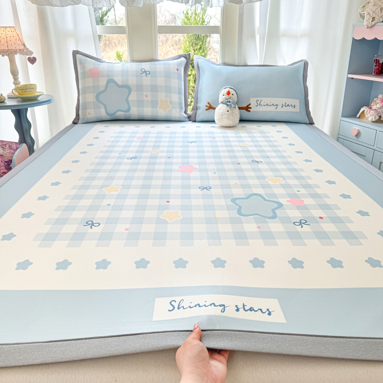 91家纺网 家纺一手货源 找家纺 （总）川悦生活 2026新款碳光冰丝大阪卡通凉席