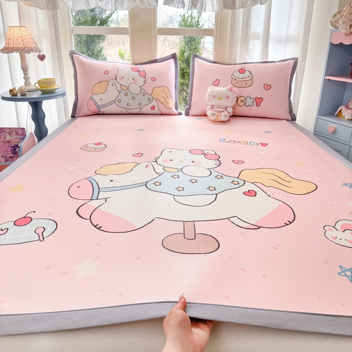 91家纺网 家纺一手货源 找家纺 （总）川悦生活 2026新款碳光冰丝大阪卡通凉席