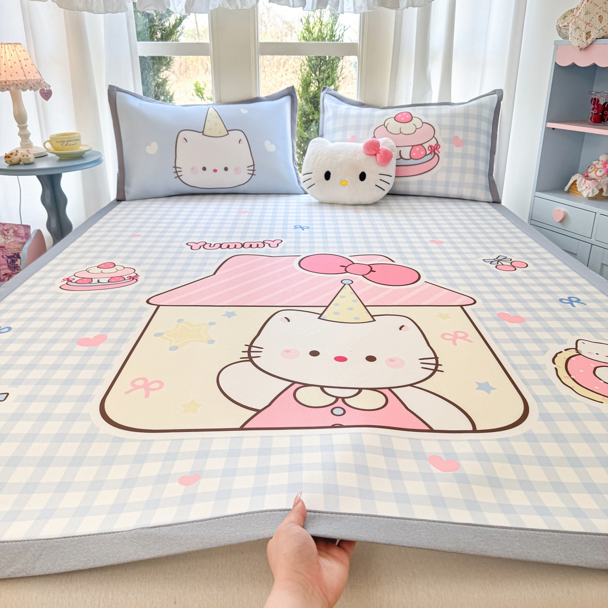 91家纺网 家纺一手货源 找家纺 （总）川悦生活 2026新款碳光冰丝大阪卡通凉席