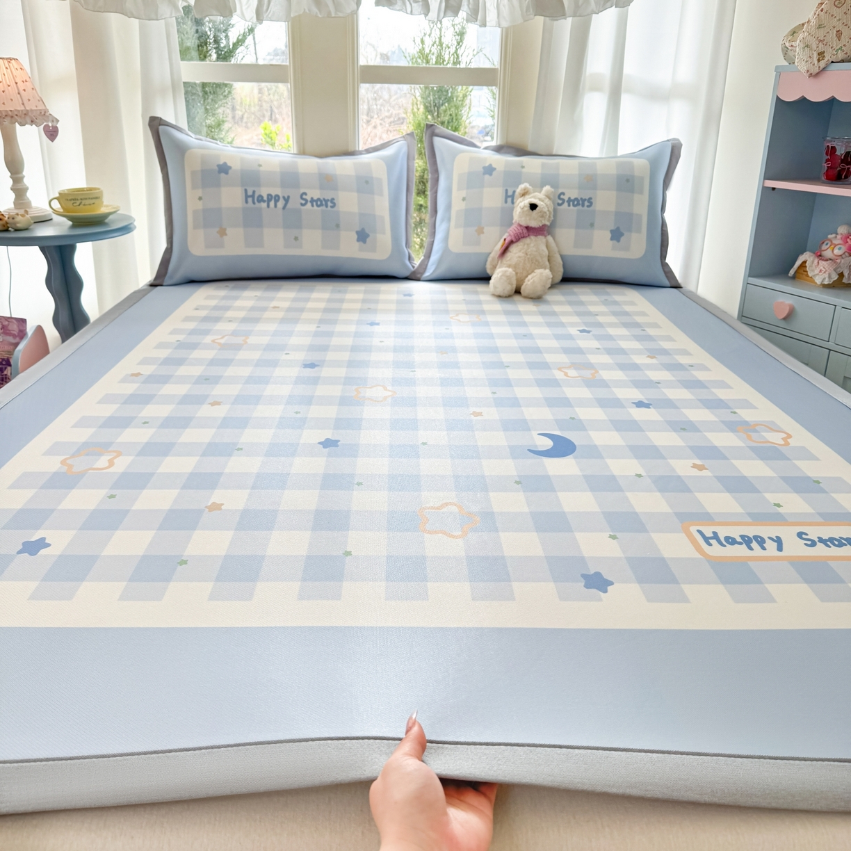 91家纺网 家纺一手货源 找家纺 （总）川悦生活 2026新款碳光冰丝大阪卡通凉席