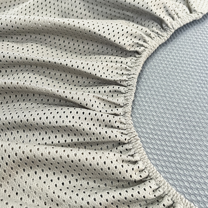 91家纺网 家纺一手货源 找家纺 航途席业 2025新款凉席三明治刺绣可水洗碳光冰丝席宽包边艾香系列 艾香千鸟格床笠款绿色