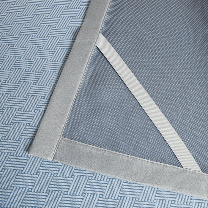 91家纺网 家纺一手货源 找家纺 航途席业 2025新款凉席三明治刺绣可水洗碳光冰丝席宽包边艾香系列 艾香冰丝席饼干-蓝