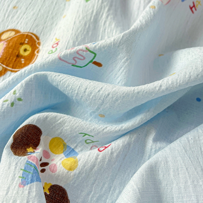 91家纺网 家纺一手货源 找家纺 水木坊 2025新款云感提花双层纱花边床单 生日派对