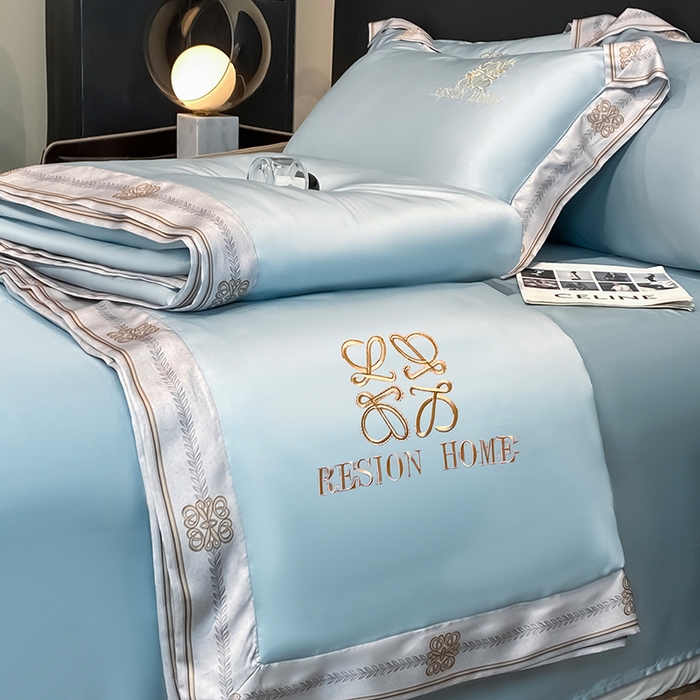 91家纺网 家纺一手货源 找家纺 （总）露梦家纺 2026新款初夏水洗真丝夏被四件套