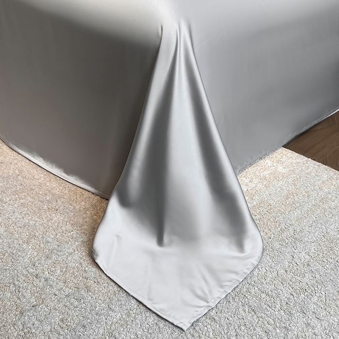 91家纺网 家纺一手货源 找家纺 露梦家纺 2026新款初夏水洗真丝夏被四件套 初夏-薄雾灰