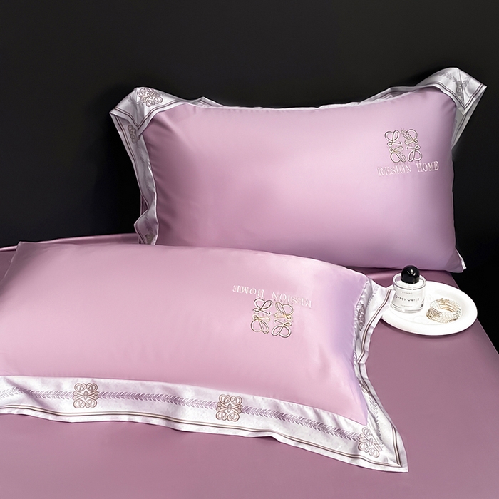 91家纺网 家纺一手货源 找家纺 露梦家纺 2026新款初夏水洗真丝夏被四件套 初夏-木槿紫