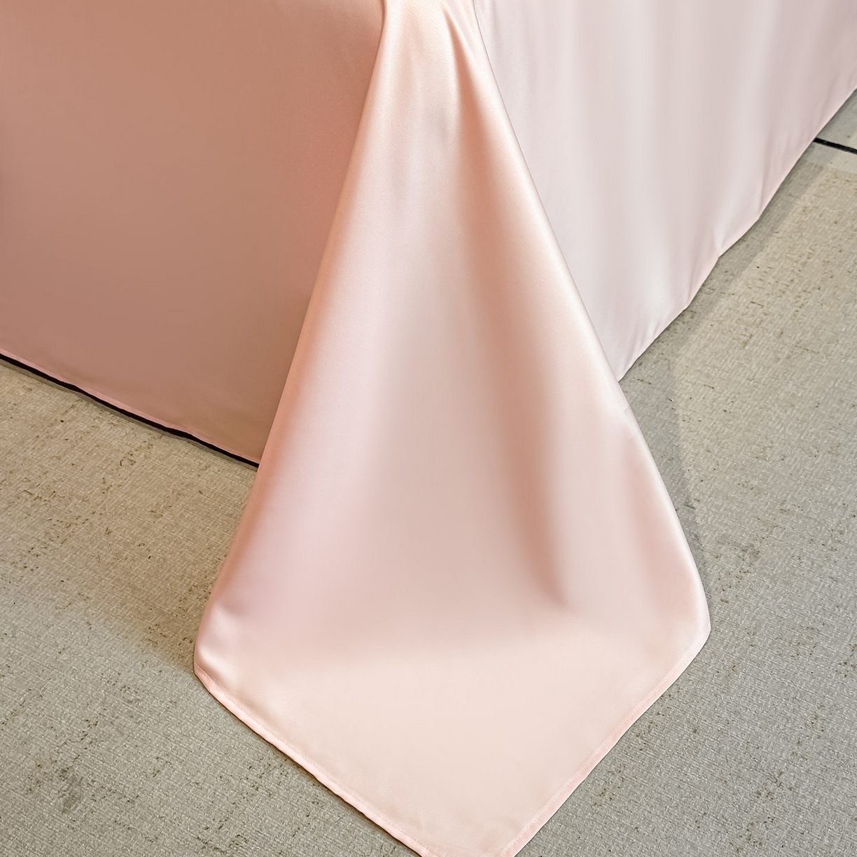 91家纺网 家纺一手货源 找家纺 顺兴家居 2026新款提花水洗真丝四件套 喜花市-粉玉