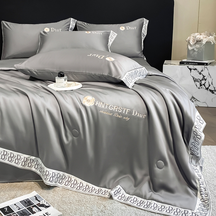 91家纺网 家纺一手货源 找家纺 （总）露梦家纺 2026新款安迪水洗真丝夏被四件套