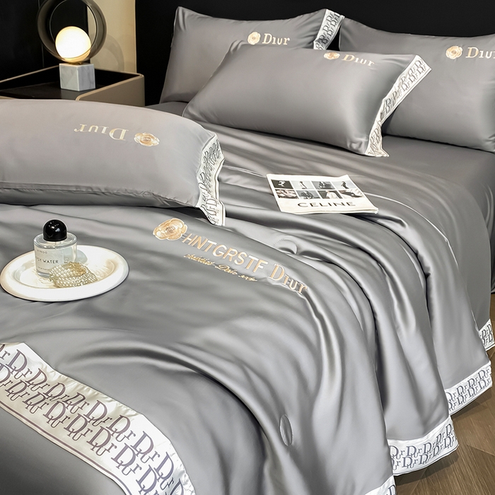 91家纺网 家纺一手货源 找家纺 （总）露梦家纺 2026新款安迪水洗真丝夏被四件套