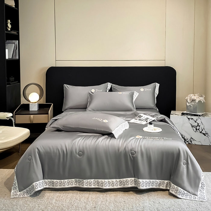 91家纺网 家纺一手货源 找家纺 （总）露梦家纺 2026新款安迪水洗真丝夏被四件套