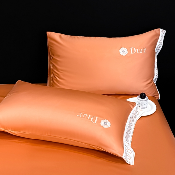 91家纺网 家纺一手货源 找家纺 露梦家纺 2026新款安迪水洗真丝夏被四件套 安迪-玛仕橘