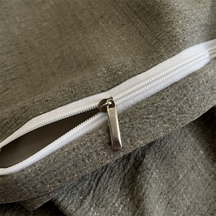 91家纺网 家纺一手货源 找家纺 圣比熊 2026春夏新款A类原麻纽扣四件套加厚被套床单宿舍双人床仿亚麻套件-最新款 曼妙花园