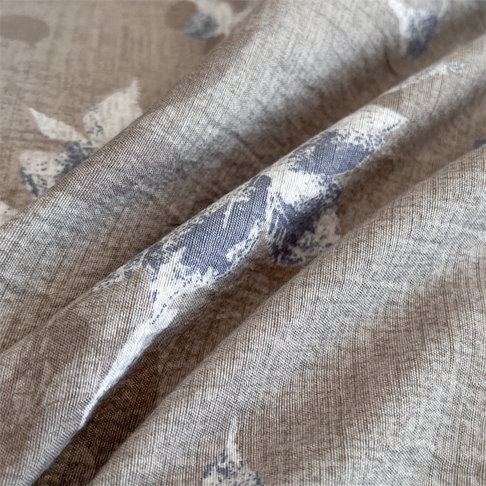 91家纺网 家纺一手货源 找家纺 圣比熊 2026春夏新款A类原麻纽扣四件套加厚被套床单宿舍双人床仿亚麻套件-最新款 漫步花丛-蓝