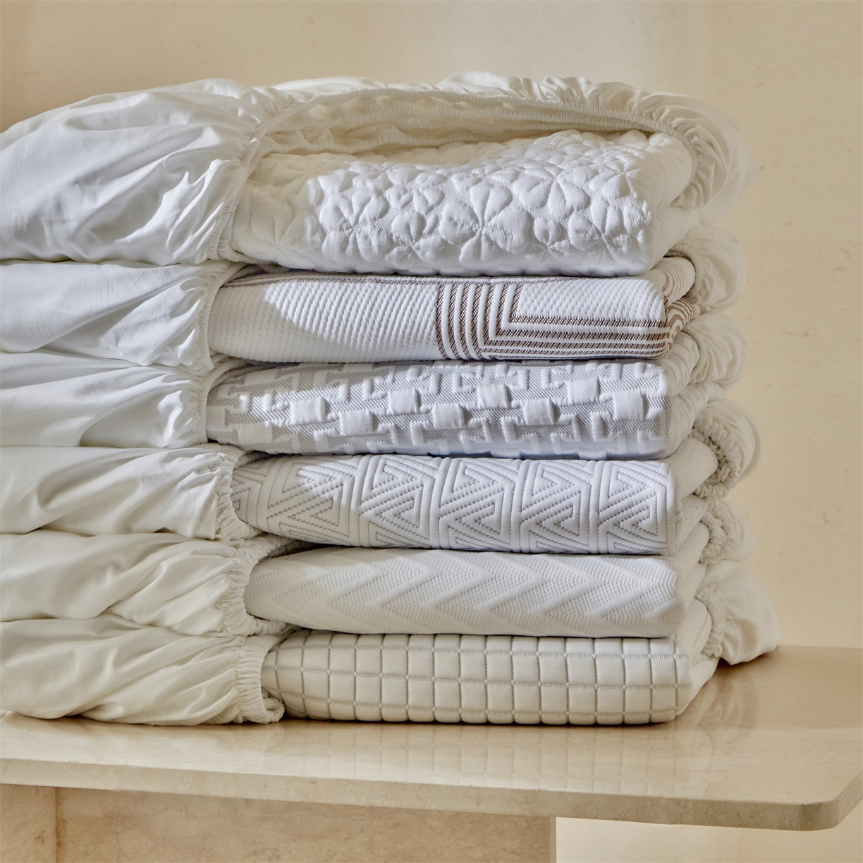 91家纺网 家纺一手货源 找家纺 傲蕾良品  2026新款出口韩国高分子冰丝软凉席【床笠&平铺款】 组合图