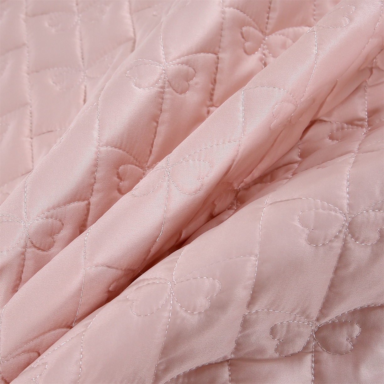 91家纺网 家纺一手货源 找家纺 提花大世界 2026新款轻奢法式蕾丝花边款丝滑水洗真丝天丝提花床单床笠床盖四件套 洛丽塔之梦-樱花玉