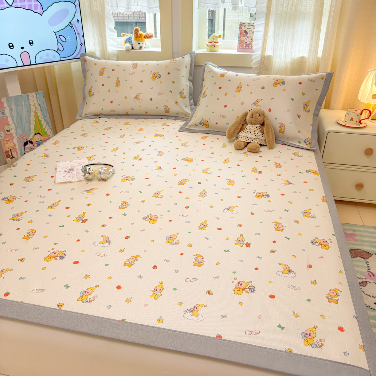 91家纺网 家纺一手货源 找家纺 （总）慕尚家纺 2026新款凉感冰丝凉席席子