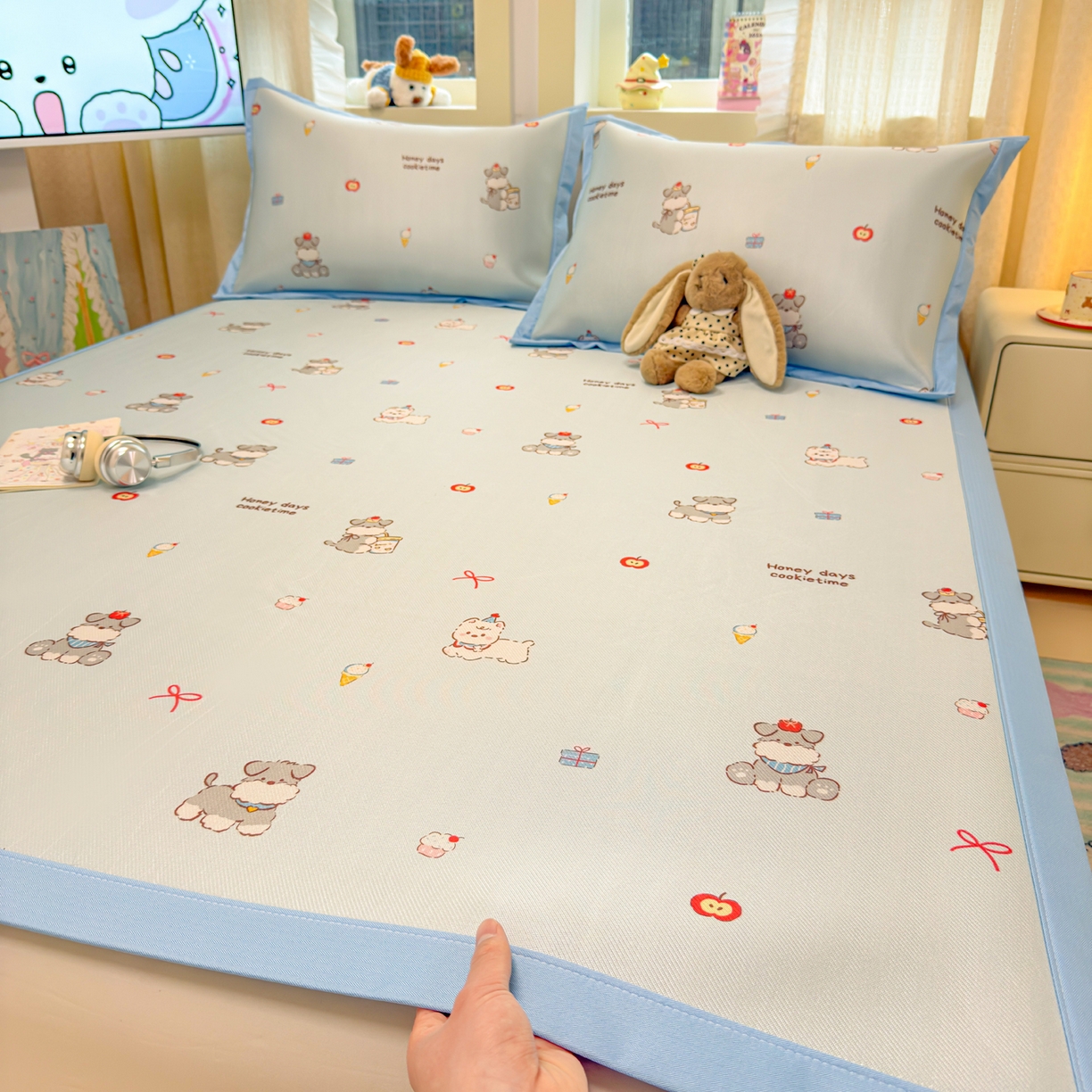 91家纺网 家纺一手货源 找家纺 （总）慕尚家纺 2026新款凉感冰丝凉席席子