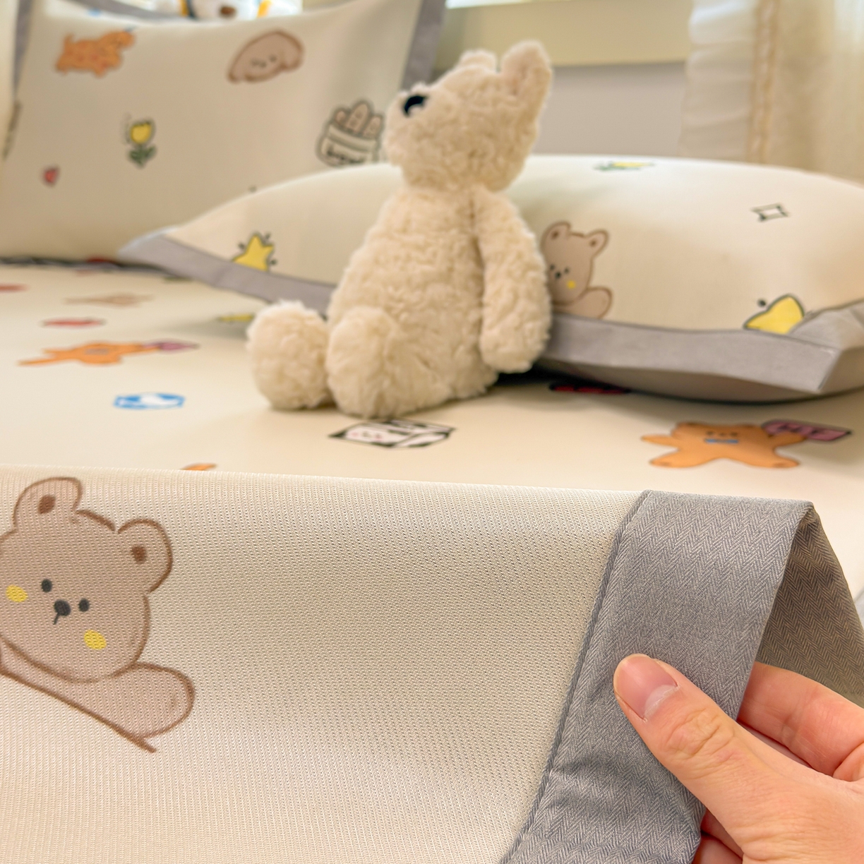 91家纺网 家纺一手货源 找家纺 慕尚家纺 2026新款凉感冰丝凉席席子 彩色小萌宠