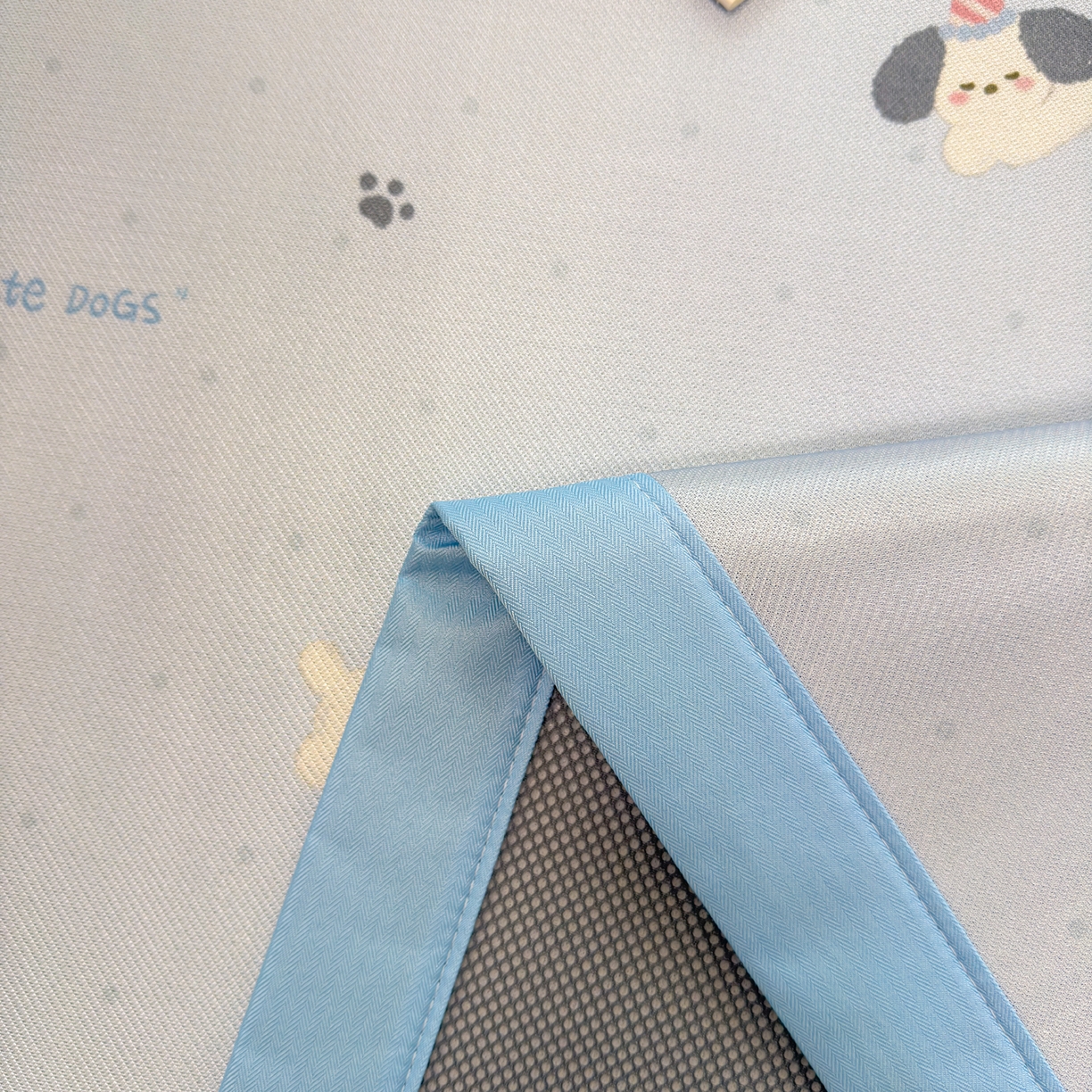 91家纺网 家纺一手货源 找家纺 慕尚家纺 2026新款凉感冰丝凉席席子 欢乐狗