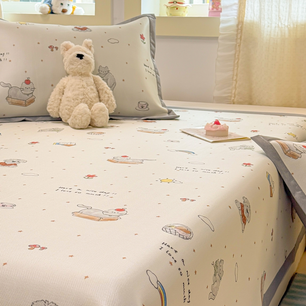 91家纺网 家纺一手货源 找家纺 慕尚家纺 2026新款凉感冰丝凉席席子 进宝