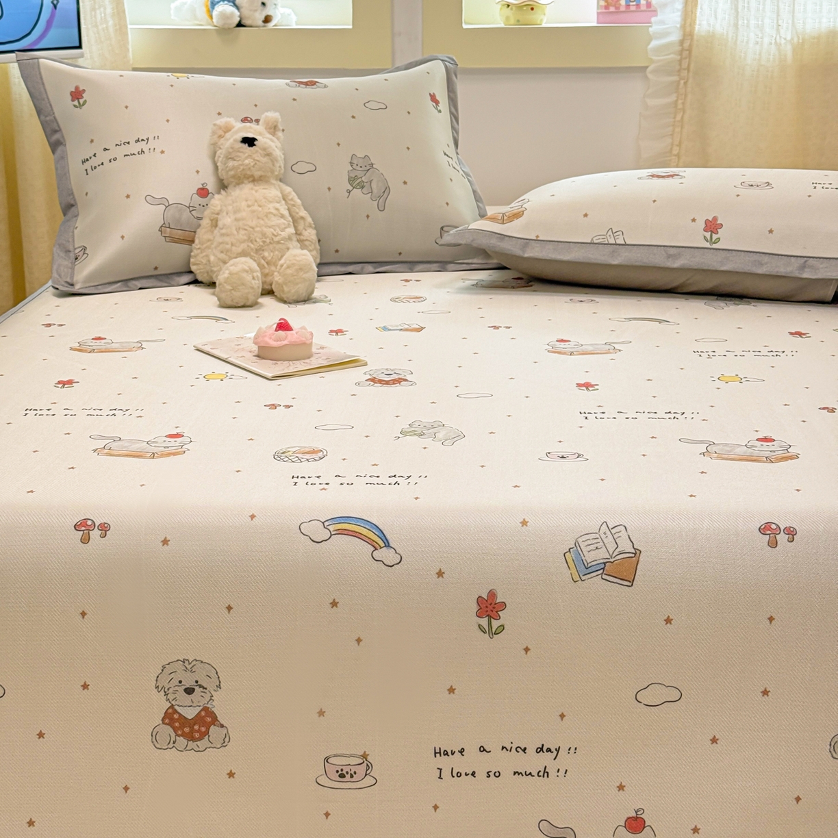 91家纺网 家纺一手货源 找家纺 慕尚家纺 2026新款凉感冰丝凉席席子 进宝