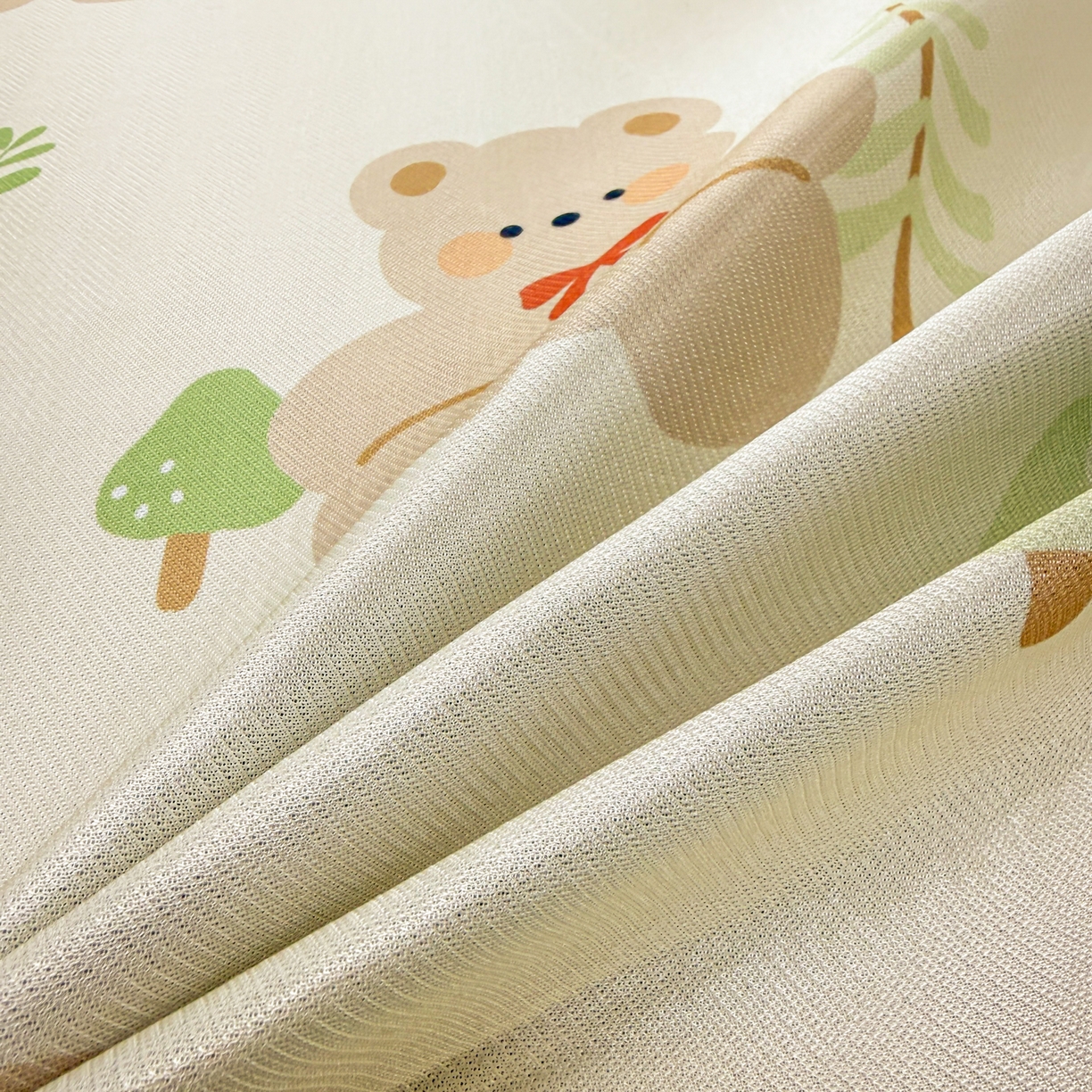 91家纺网 家纺一手货源 找家纺 慕尚家纺 2026新款凉感冰丝凉席席子 小红帽熊