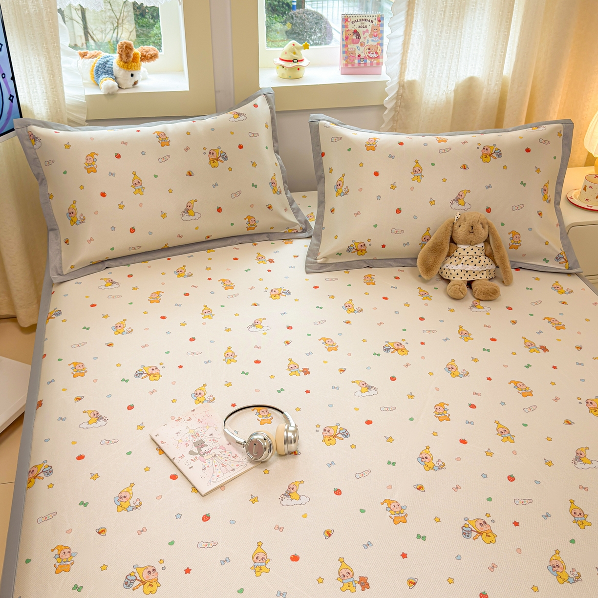 91家纺网 家纺一手货源 找家纺 慕尚家纺 2026新款凉感冰丝凉席席子 小泡泡