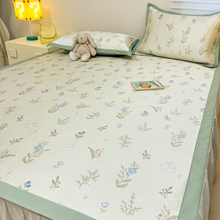 91家纺网 家纺一手货源 找家纺 慕尚家纺 2026新款凉感冰丝凉席席子 小兔叽