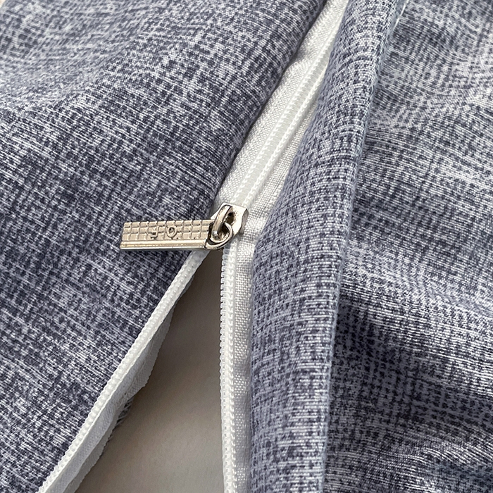 91家纺网 家纺一手货源 找家纺 梦舒羽 2026春夏新款A类原麻纽扣四件套加厚被套床单宿舍双人床仿亚麻套件-最新款 叶影