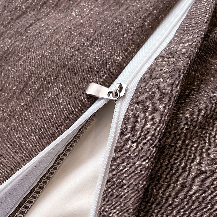 91家纺网 家纺一手货源 找家纺 梦舒羽 2026春夏新款A类原麻纽扣四件套加厚被套床单宿舍双人床仿亚麻套件-最新款 忆秋风