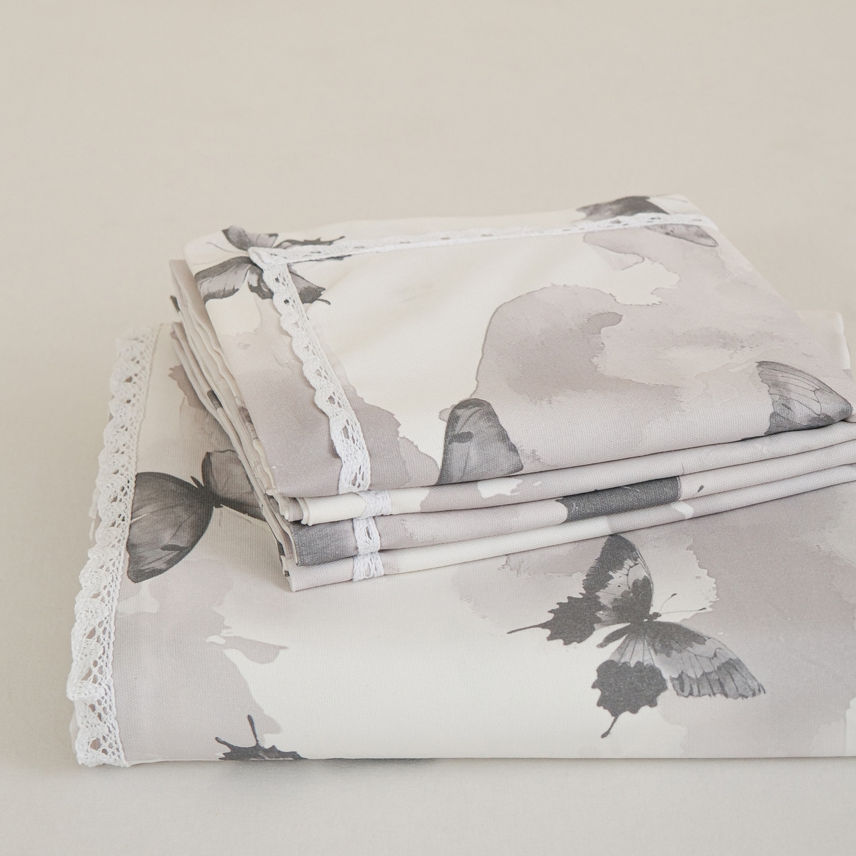 91家纺网 家纺一手货源 找家纺 （总）慕绸家纺（原萌宝老粗布厂家） 2026新款原棉细纱工艺款亲肤柔软老粗布床单凉席席子春夏热门款-直播热卖圆角花边款