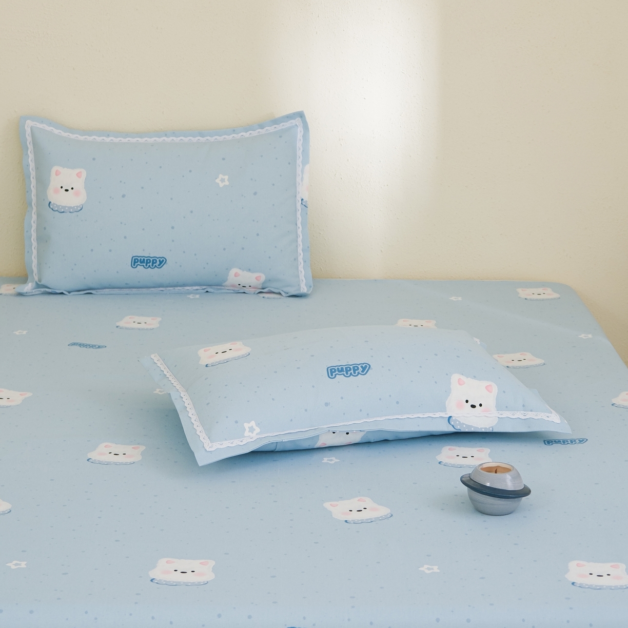 91家纺网 家纺一手货源 找家纺 慕绸家纺（原萌宝老粗布厂家） 2026新款原棉细纱工艺款亲肤柔软老粗布床单凉席席子春夏热门款-直播热卖圆角花边款 奶油大白